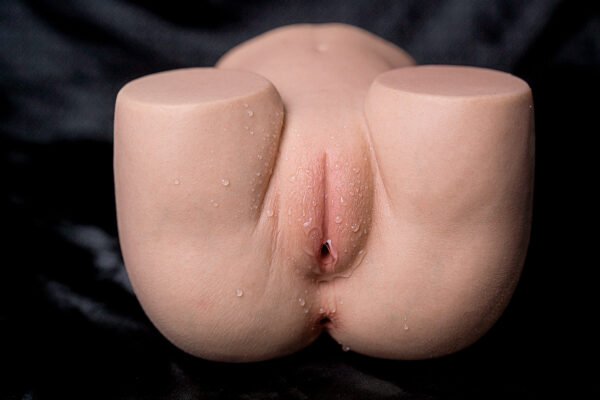 Free Shipping I 3.4kgPlatinum Silicone Butt Model withDual Openings - Ultra-RealisticSkin Texture