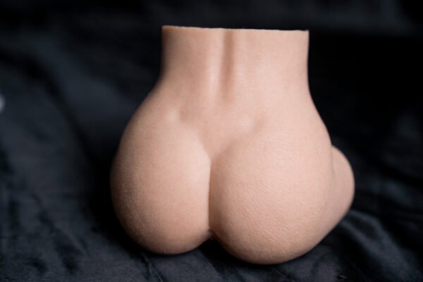 Free Shipping I 1.1kgPlatinum Silicone Butt Model withDual Openings - Ultra-RealisticSkin Texture