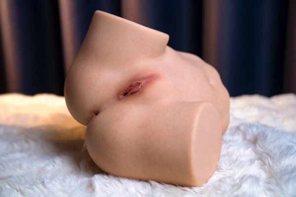 Free Shipping I 7.5kgPlatinum Silicone Butt Model withDual Openings - Ultra-RealisticSkin Texture